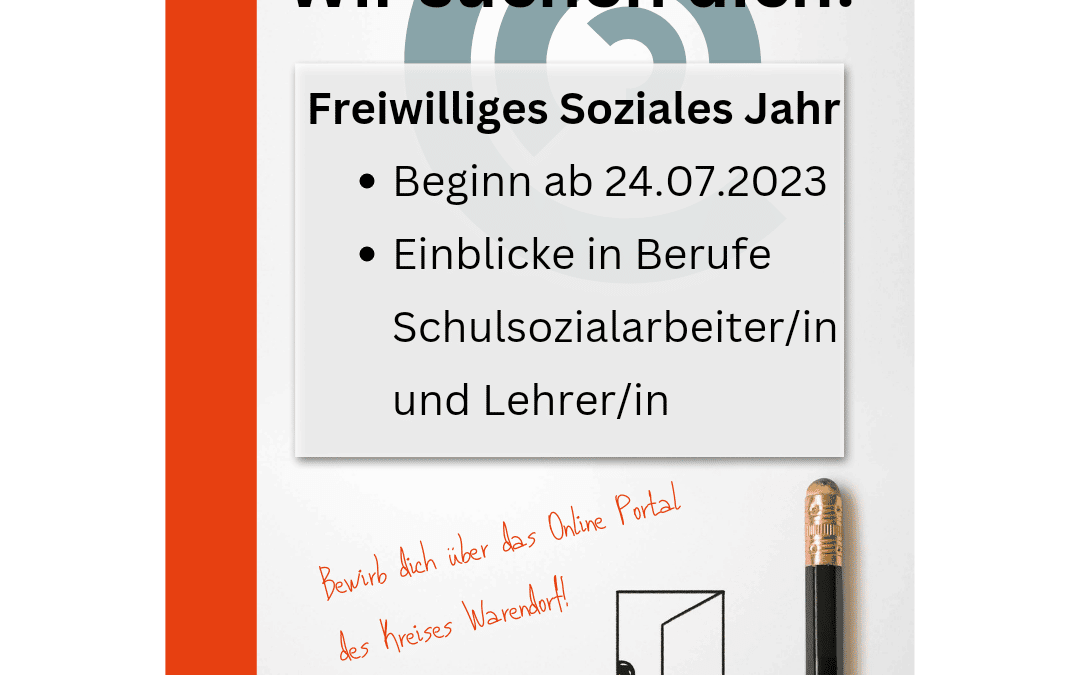 Wir suchen dich! Freiwilliges Soziales Jahr (FSJ) am Berufskolleg Ahlen des Kreises Warendorf Europaschule [m/w/d]