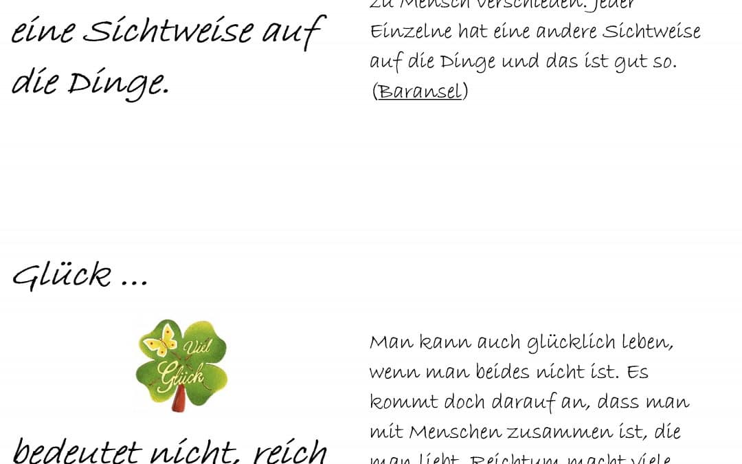 Glück – Die HHO philosophiert!