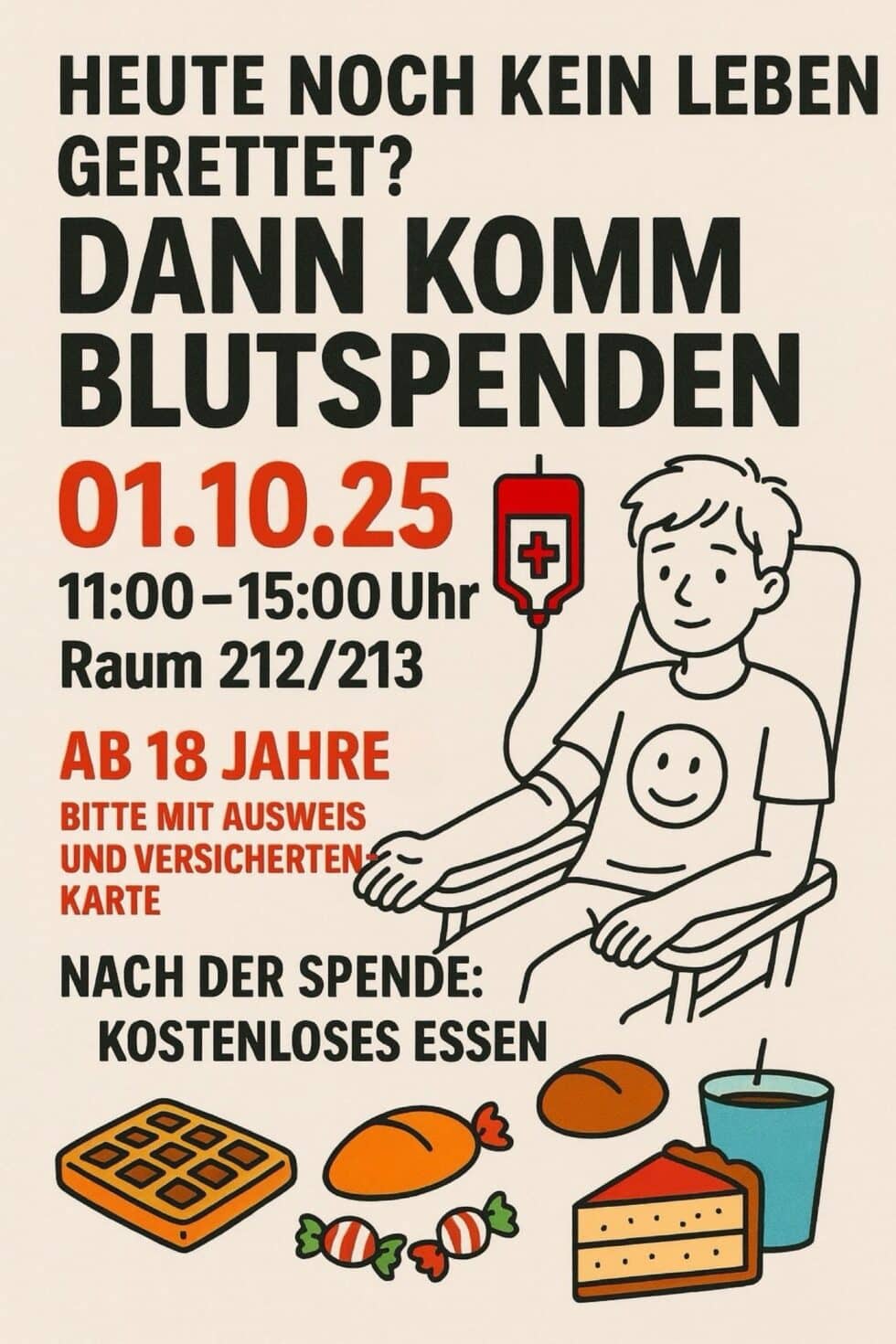 Blutspende an unserer Schule – Hilf Leben retten!