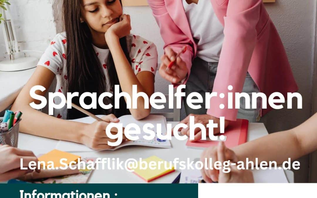 Sprachhelferinnen und Sprechhelfer gesucht!