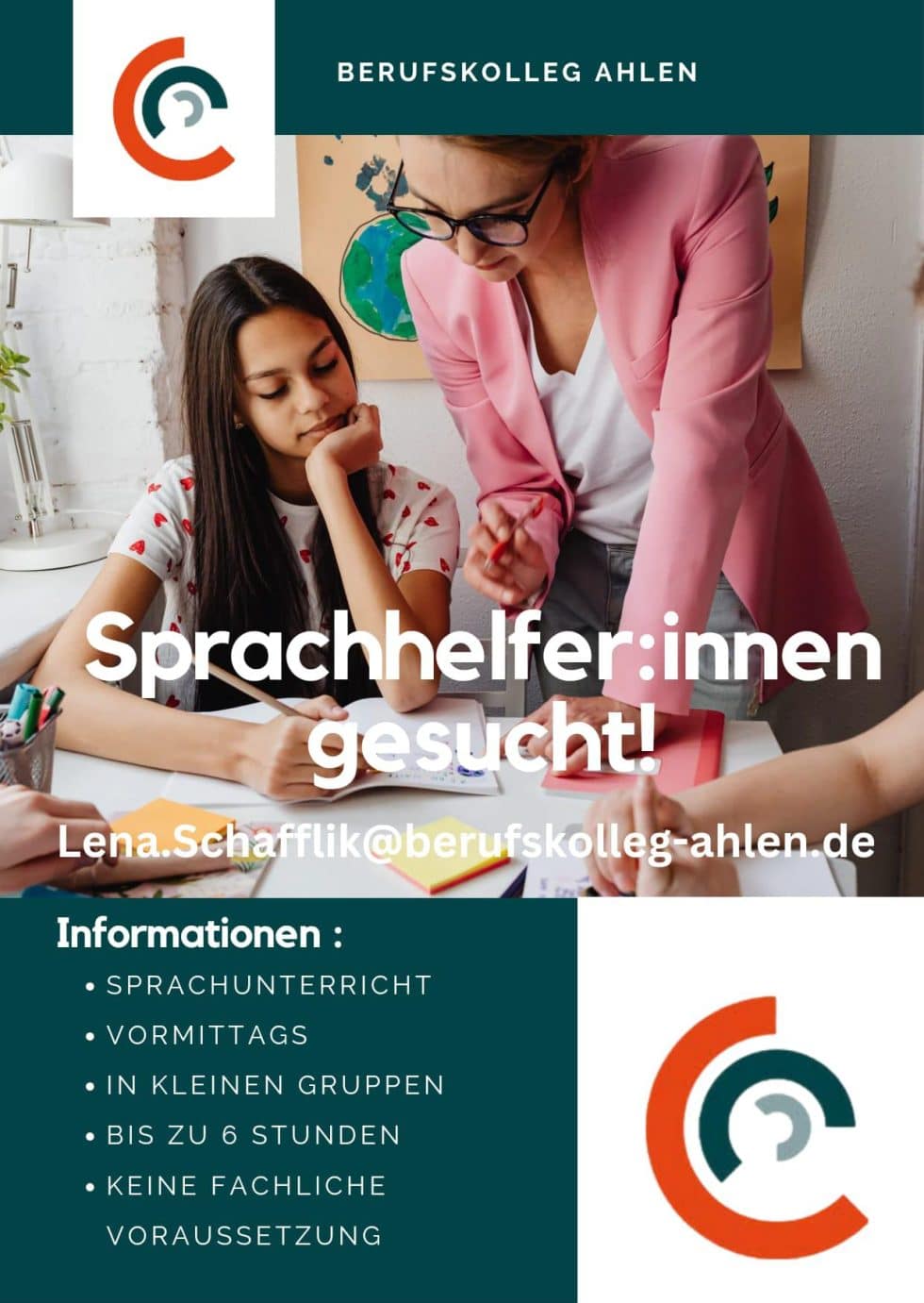 Sprachhelferinnen und Sprechhelfer gesucht!