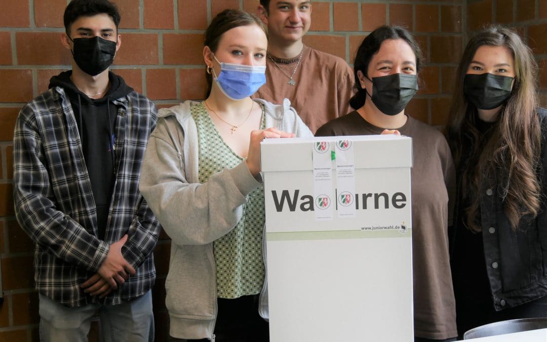 Landtagswahlen NRW 2022 – Berufskolleg Ahlen mitten drin mit der Juniorwahl