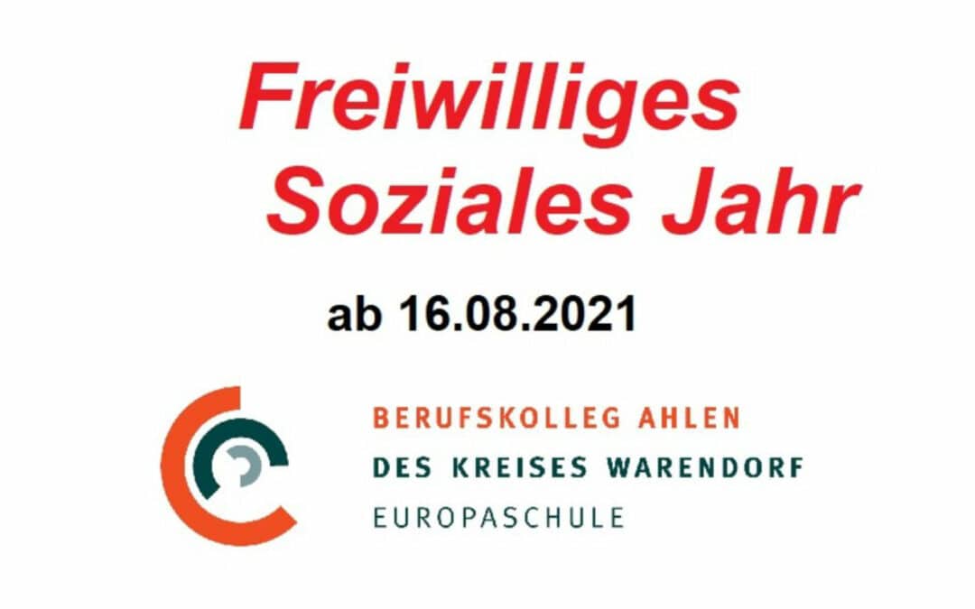 Freiwilliges Soziales Jahr 2021 am Berufskolleg